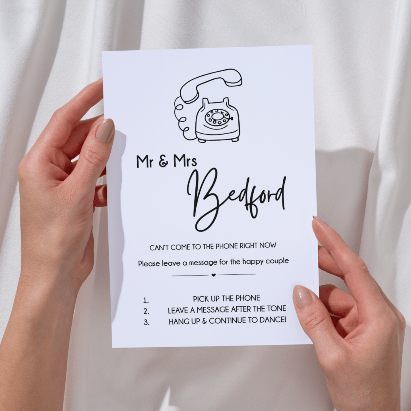 Digital Audio Guestbook A4 Sign