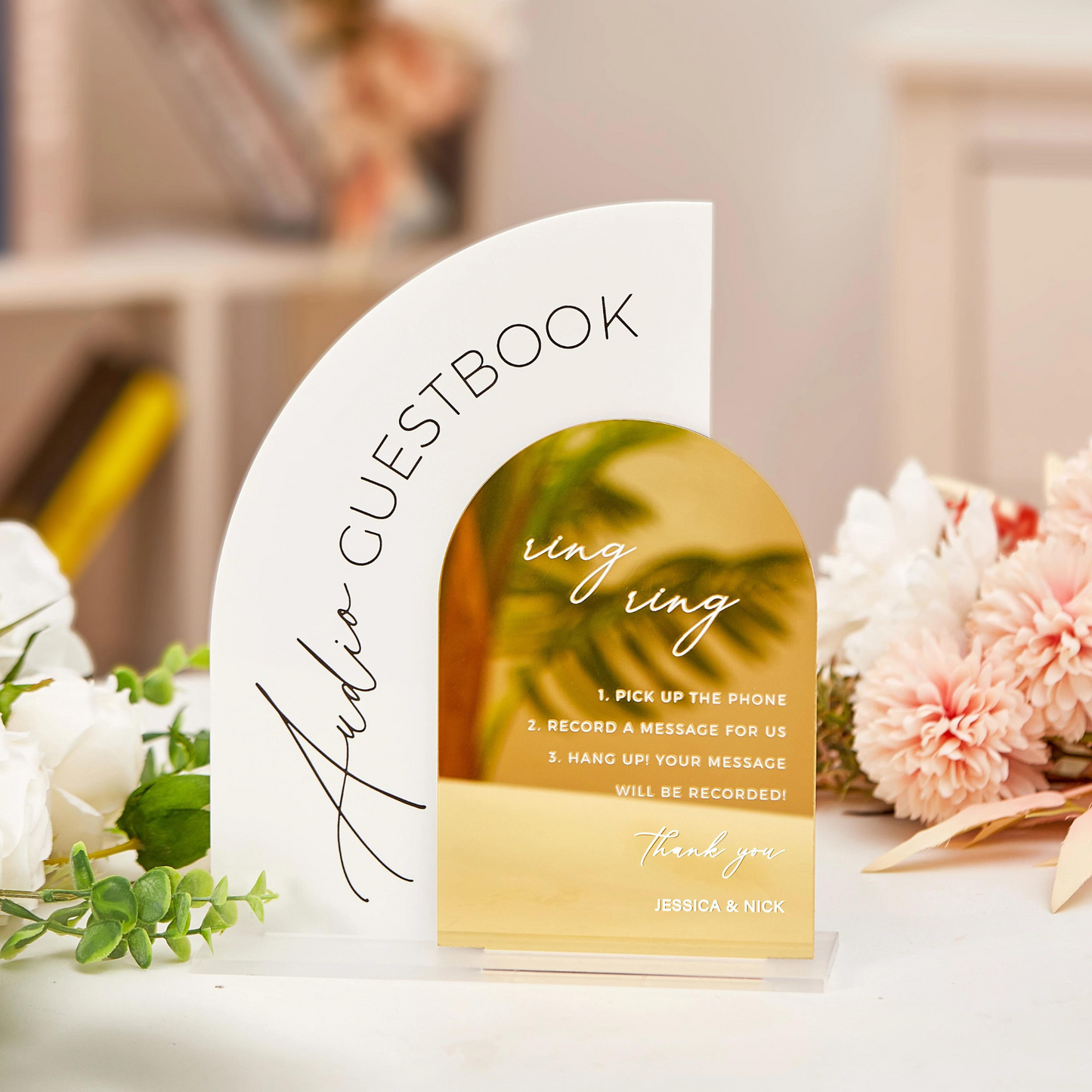 Personalised Audio Guestbook Wedding Sign