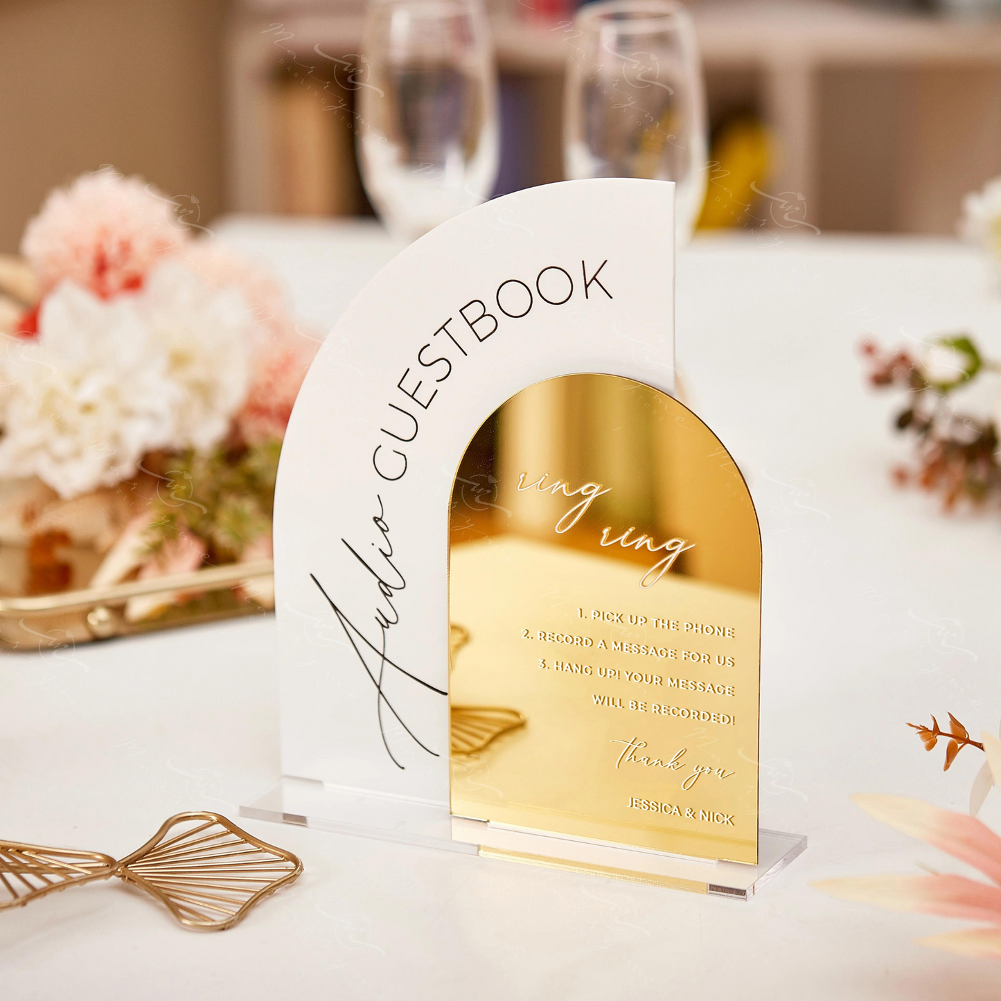 Personalised Audio Guestbook Wedding Sign
