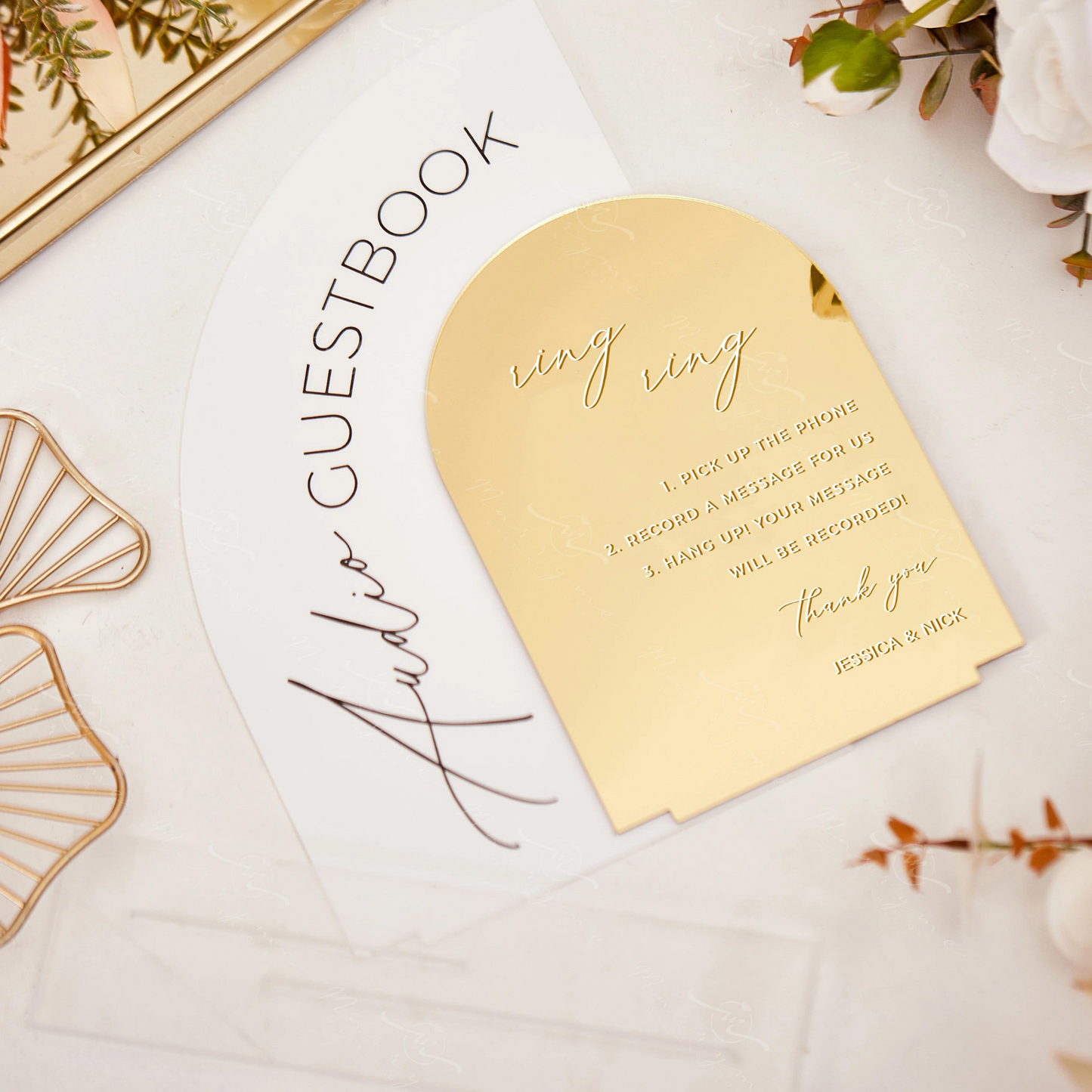 Personalised Audio Guestbook Wedding Sign