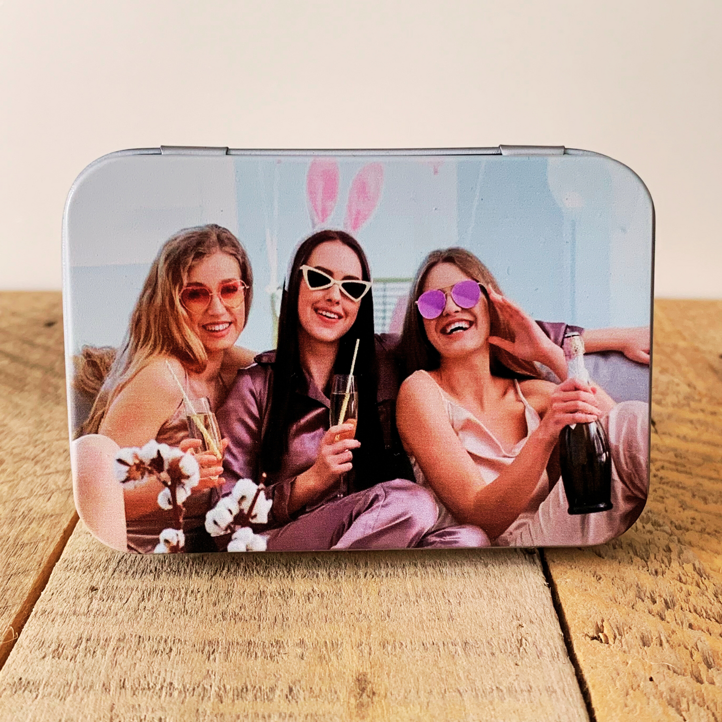 Personalised Photo Tin With USB