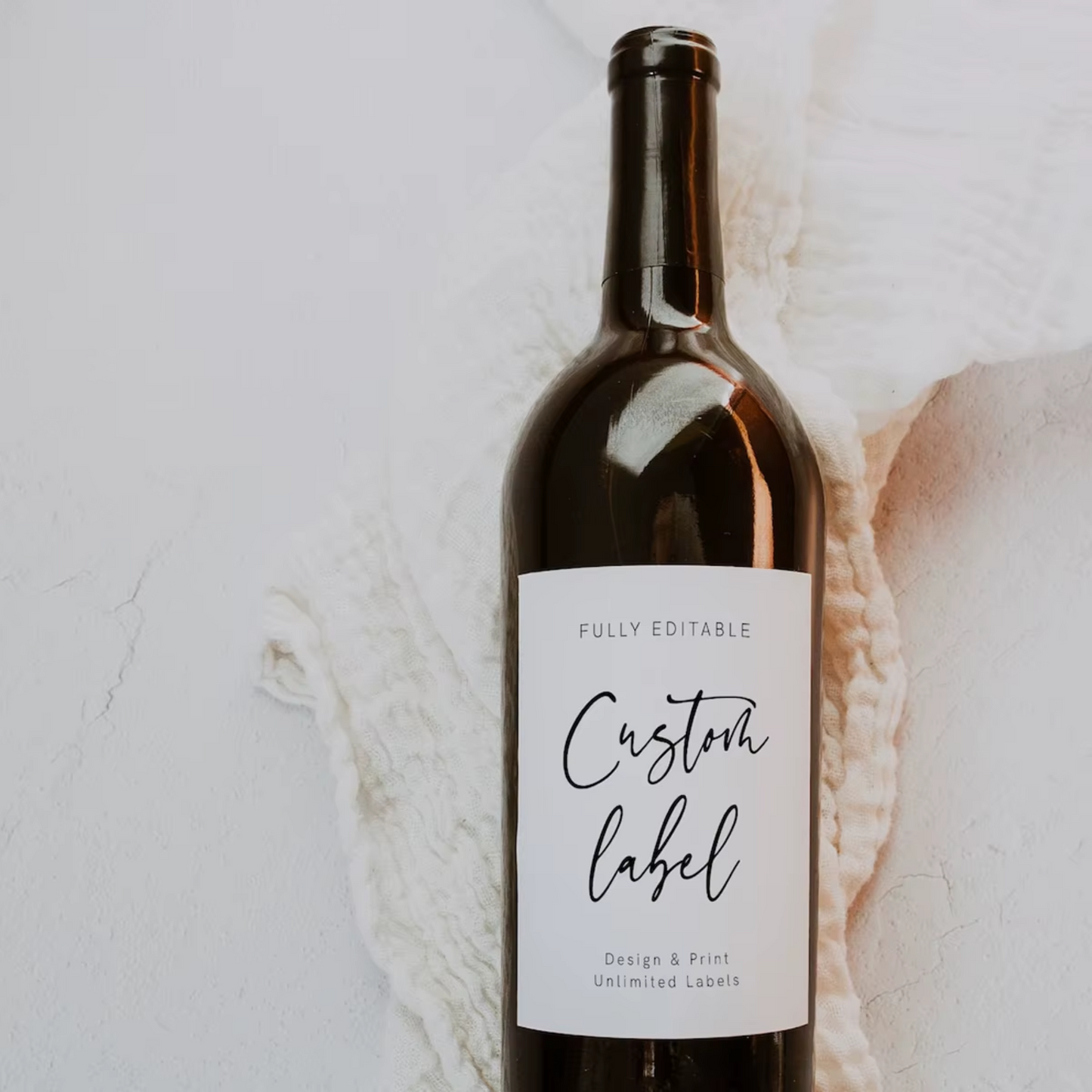 Custom Photo Wine Bottle Labels