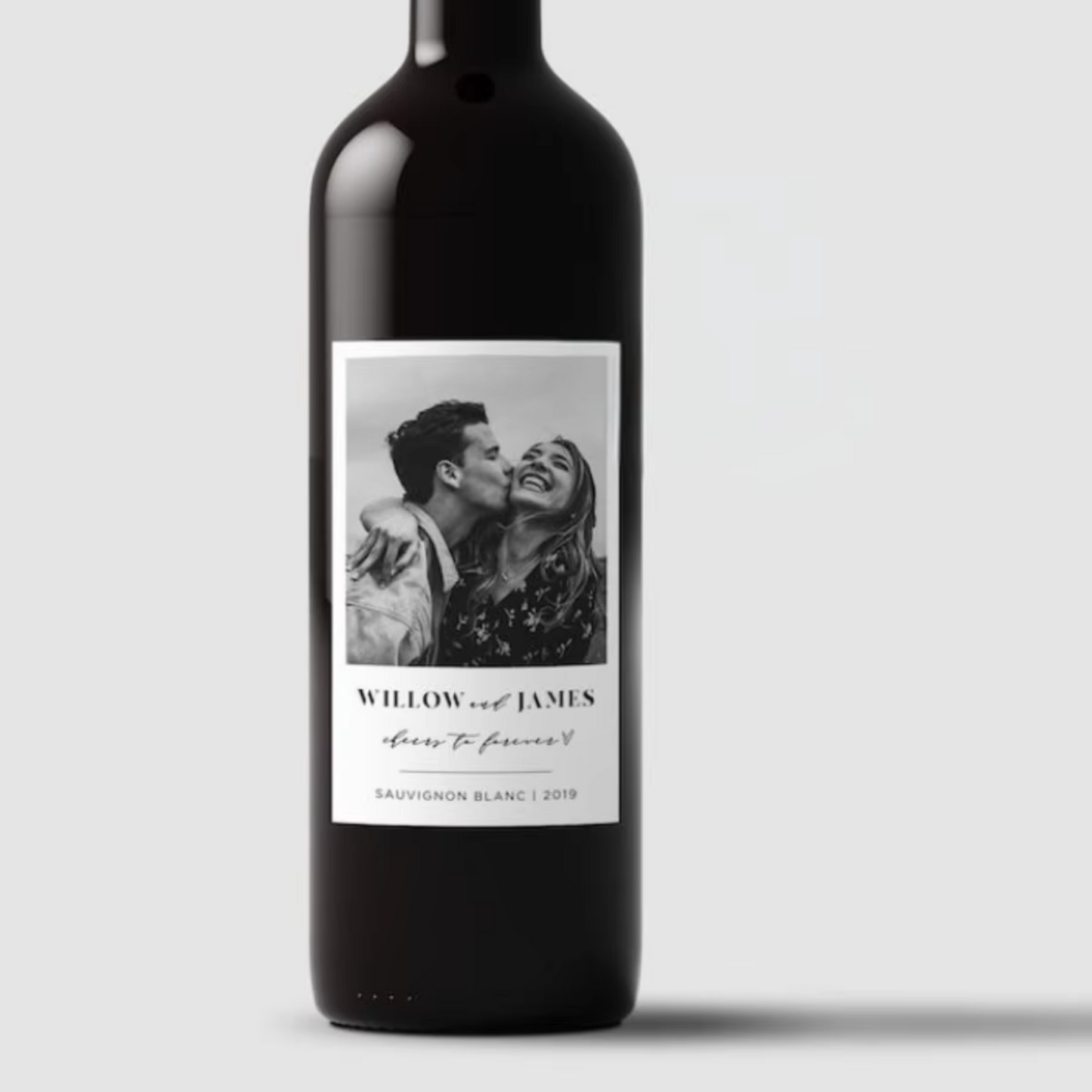 Custom Photo Wine Bottle Labels