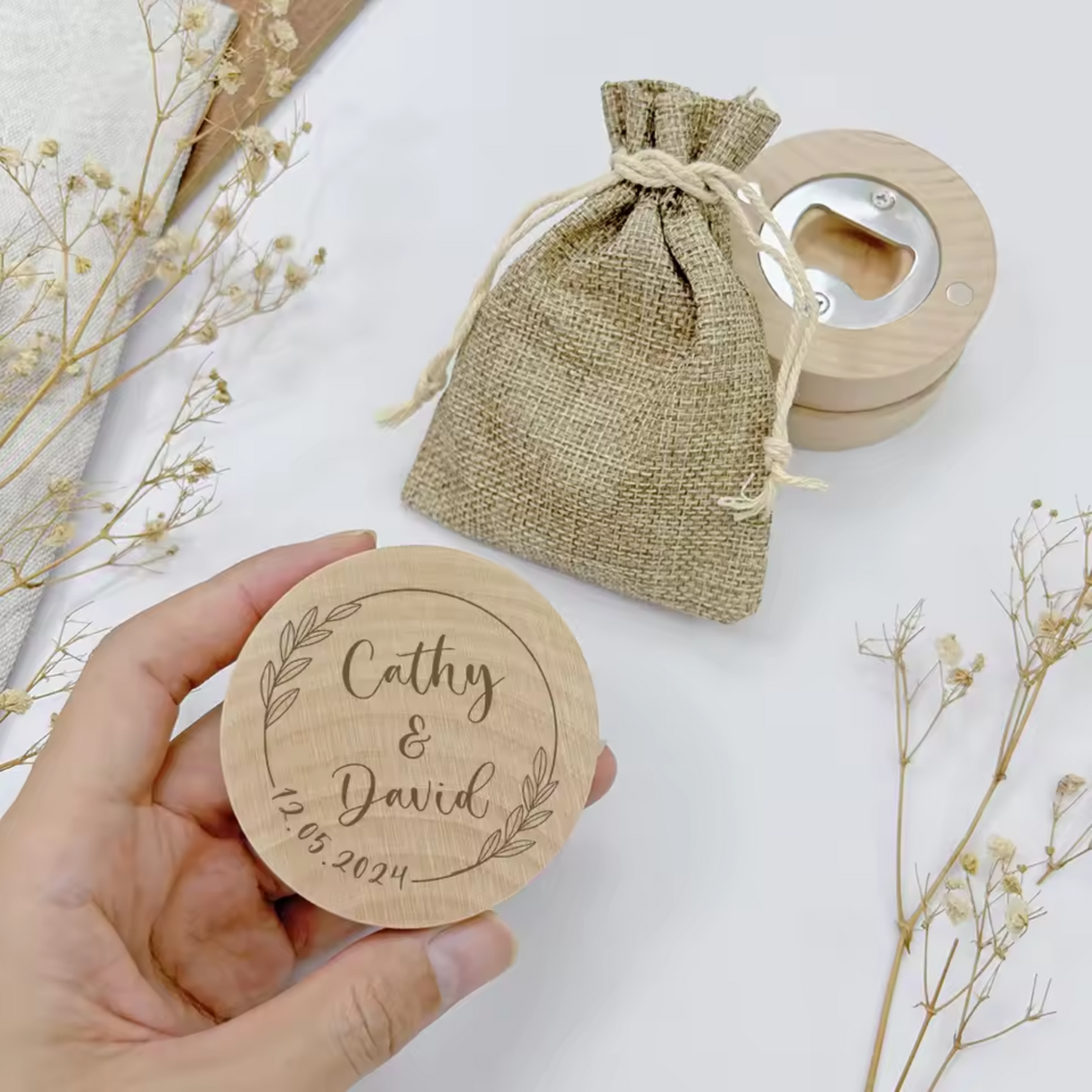 Personalised Bottle Opener For Wedding Favours