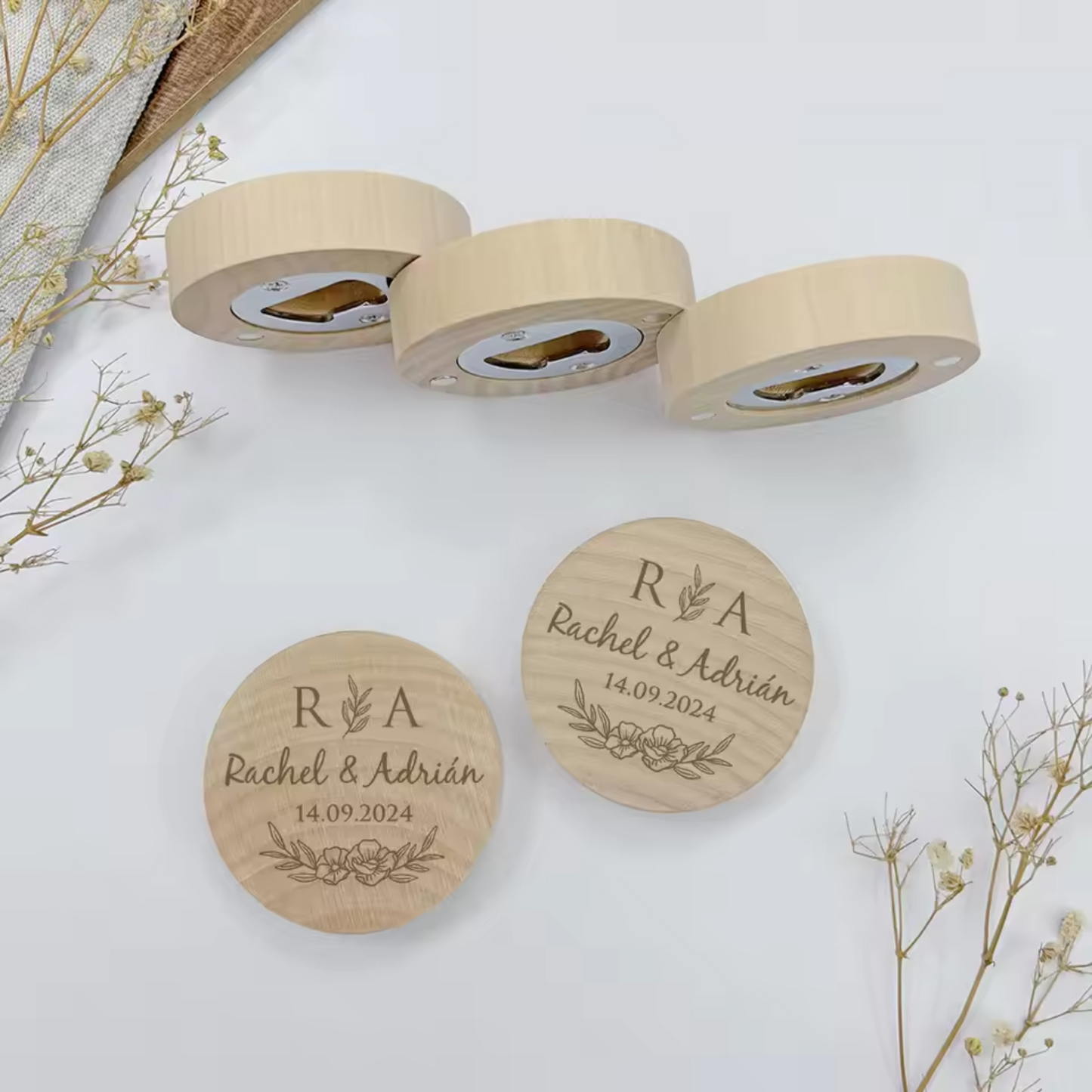 Personalised Bottle Opener For Wedding Favours