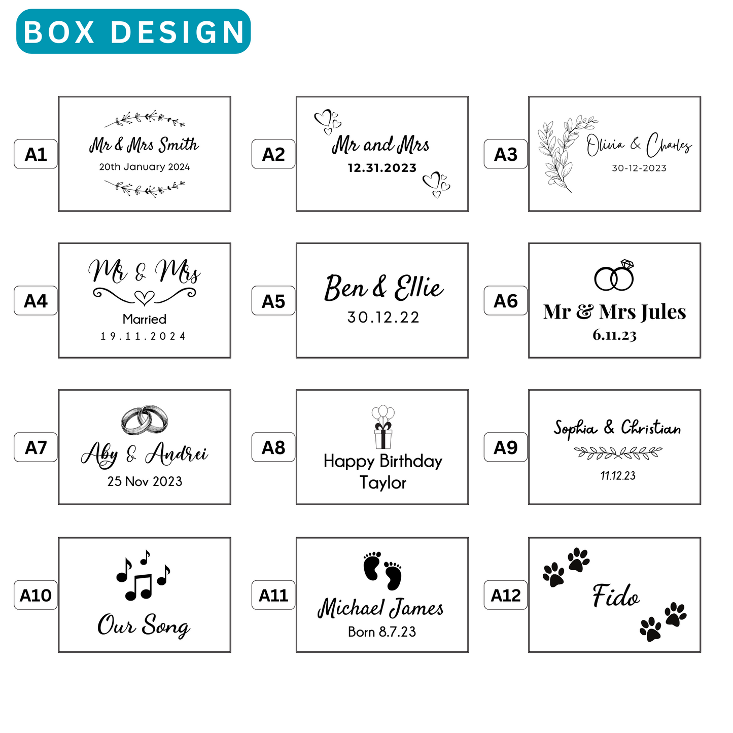 Personalised Crystal Wooden Wedding USB With Box 4GB-128GB