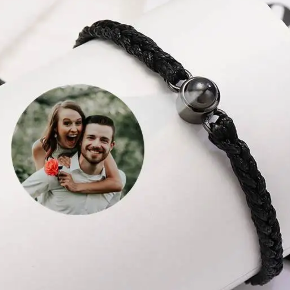 Photo Projection Rope Bracelet Personalised Custom Gift