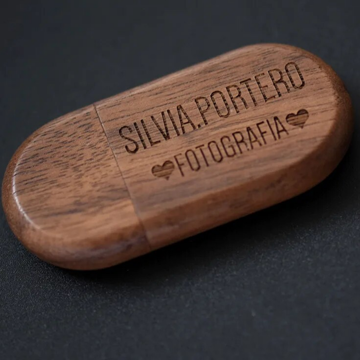Oval Wooden USB Flash Drive Stick 4GB - 64GB