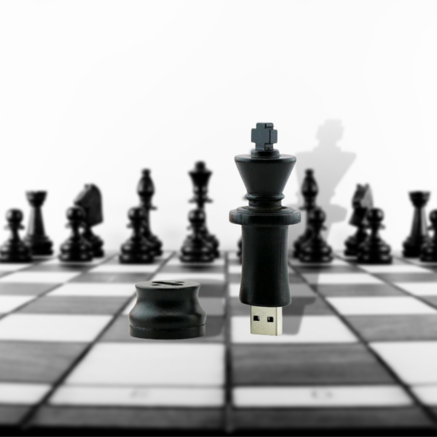 Chess Piece Wooden USB Flash Drive Stick