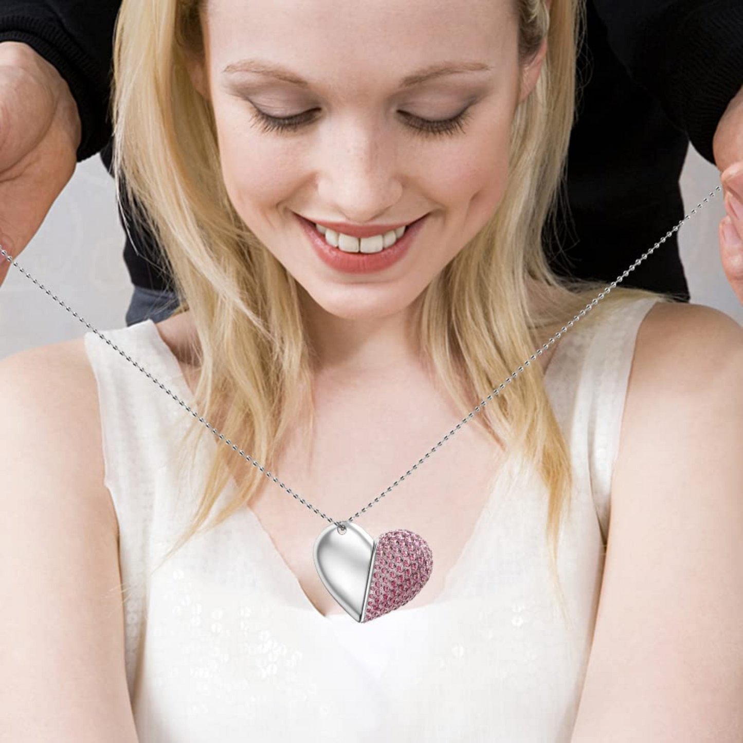 Metal Diamond Crystal Heart USB With Gift Box 4GB- 64GB