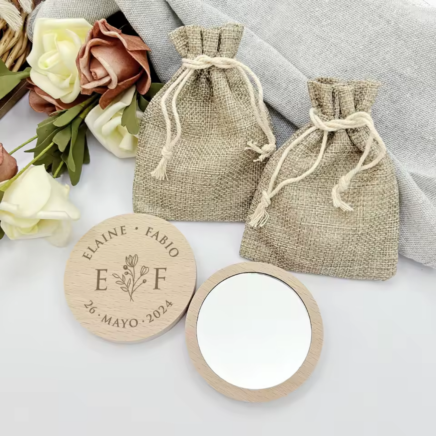 Personalised Mirrors For Wedding Guests
