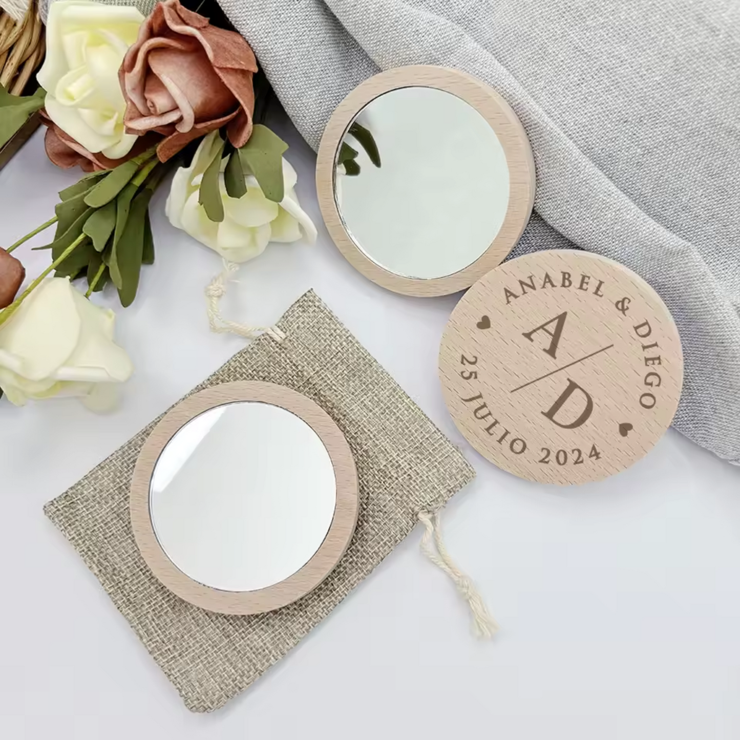 Personalised Mirrors For Wedding Guests