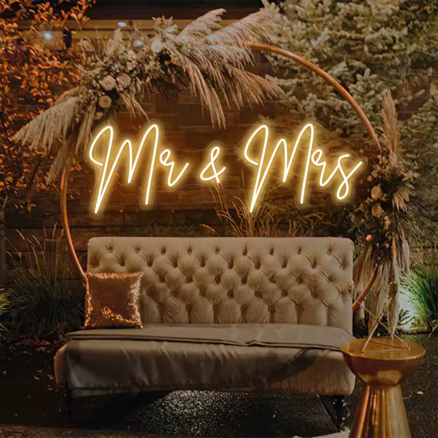 Mr & Mrs Neon Wedding Sign
