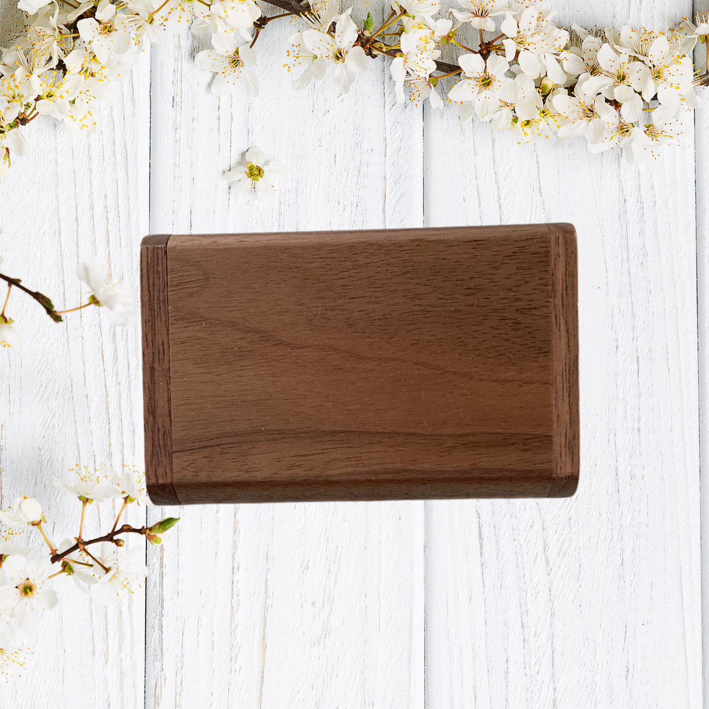Personalised Gift Box For Oval USB Stick Walnut Or Maple