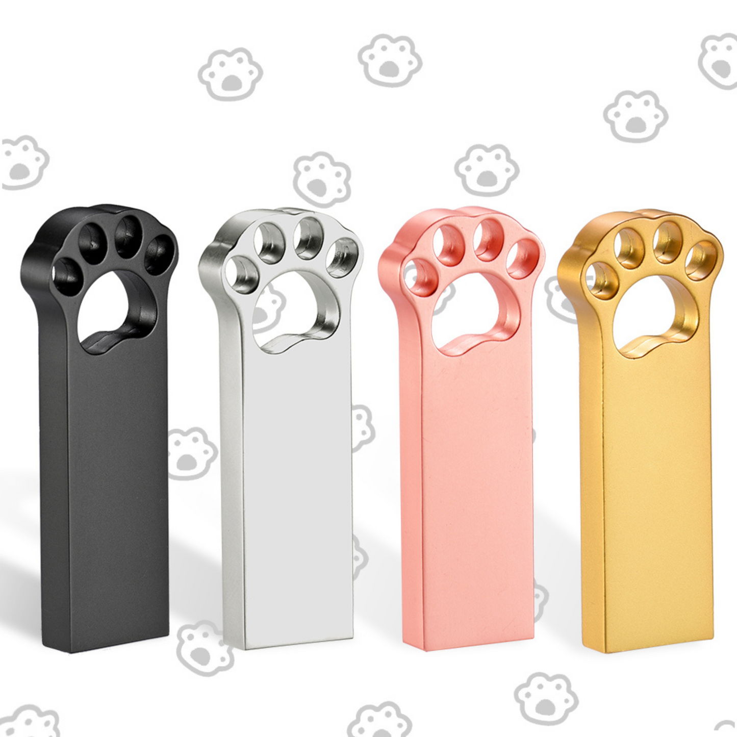 Personalised Dog Cat Paw Pet Metal USB Stick Flash Drive