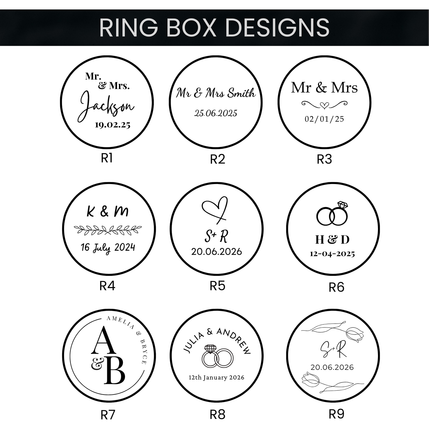 Personalised Wooden Wedding Ring Box With Acrylic Lid