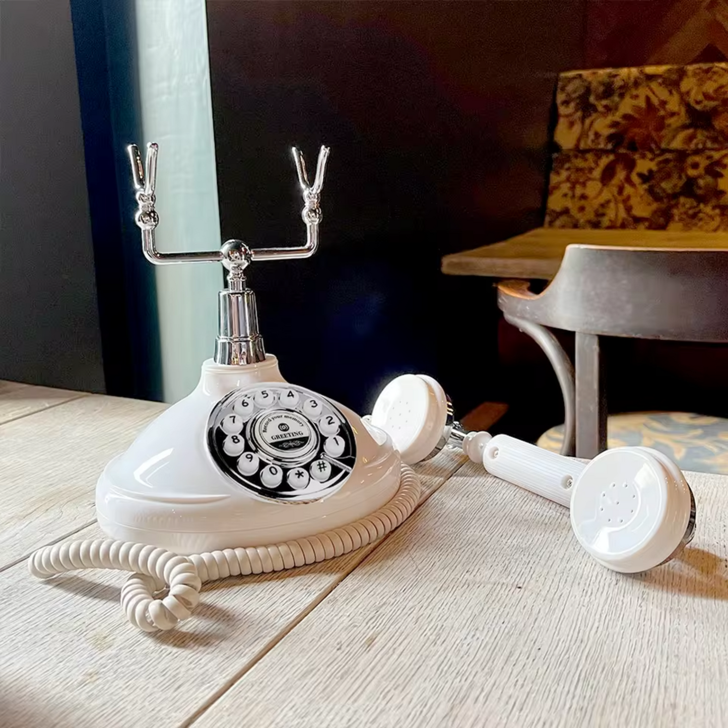 Vintage Style Audio Guestbook Telephone