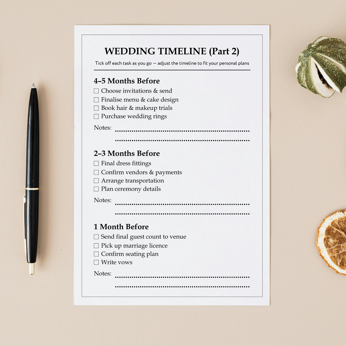 Personalised Wedding Planner PDF