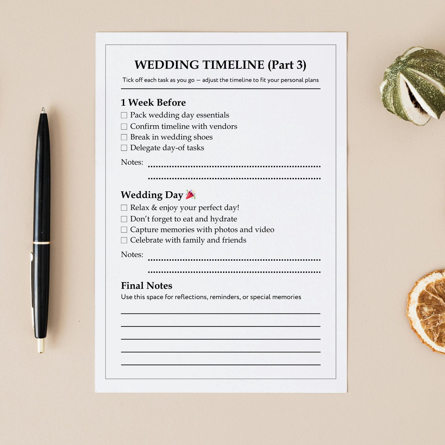Personalised Wedding Planner PDF