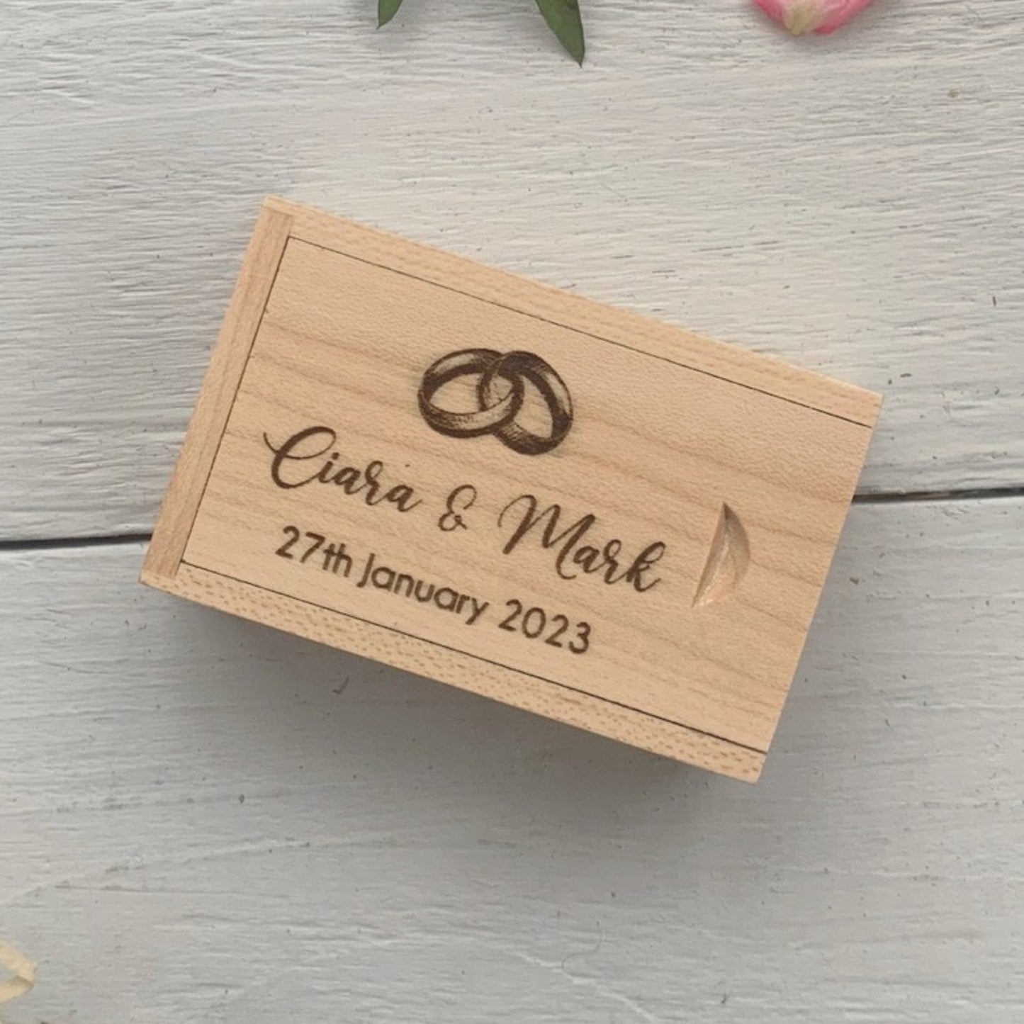 Block USB Flash Drive With Wooden Gift Box 4GB- 64GB - Etchoo