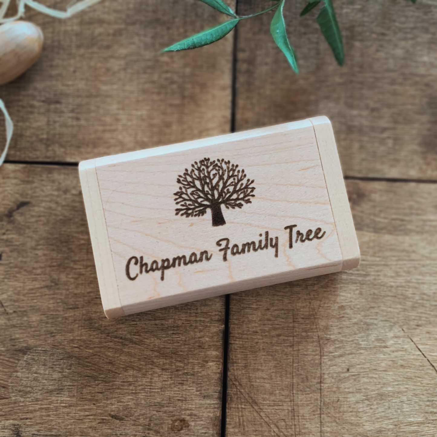 Maple Wood Wooden USB Flash Drive With Gift Box