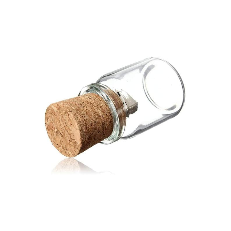 Personalised Glass Cork USB Bottle 4GB - 64GB