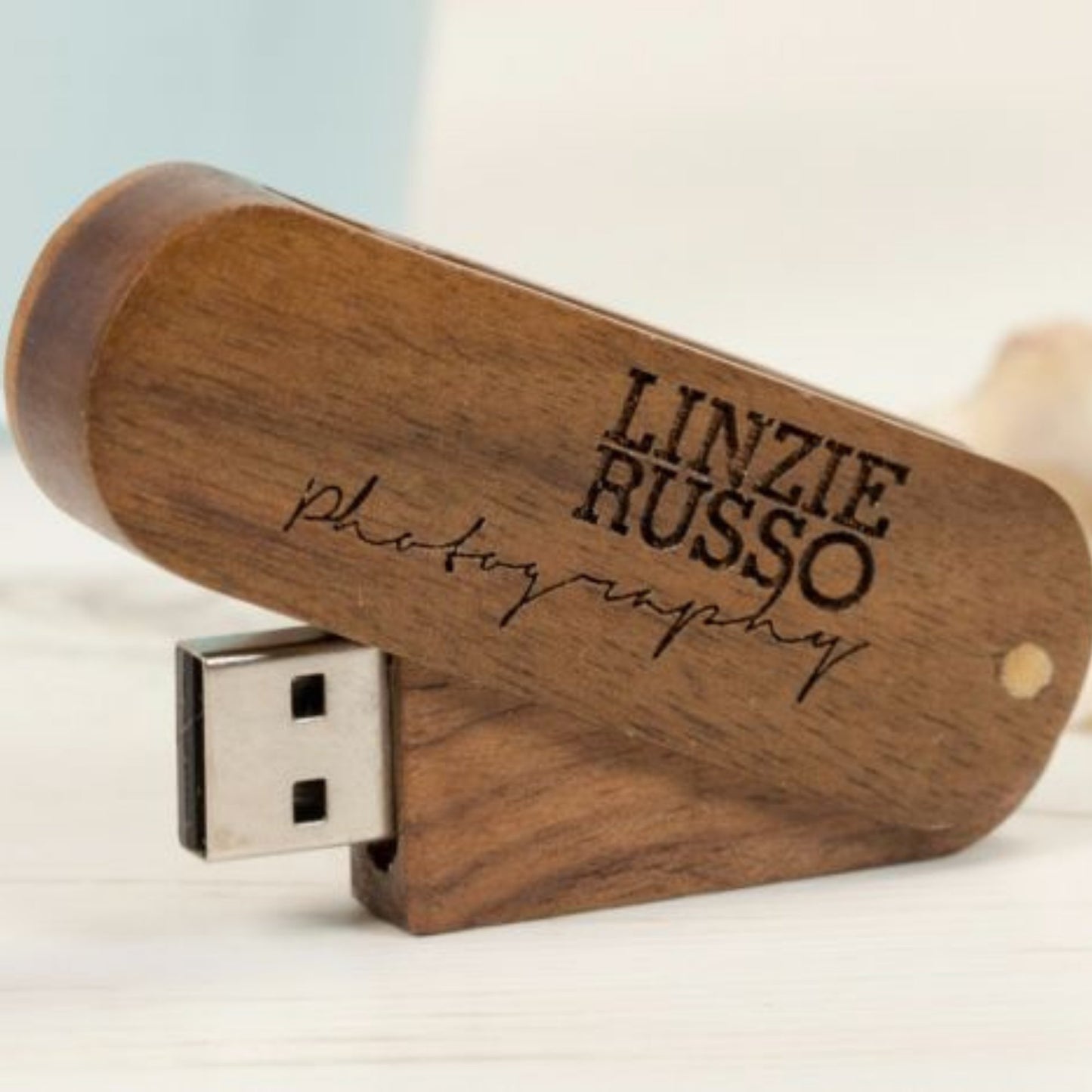 Personalised Folding Rotatable USB Flash Drive 4GB - 64GB - Etchoo