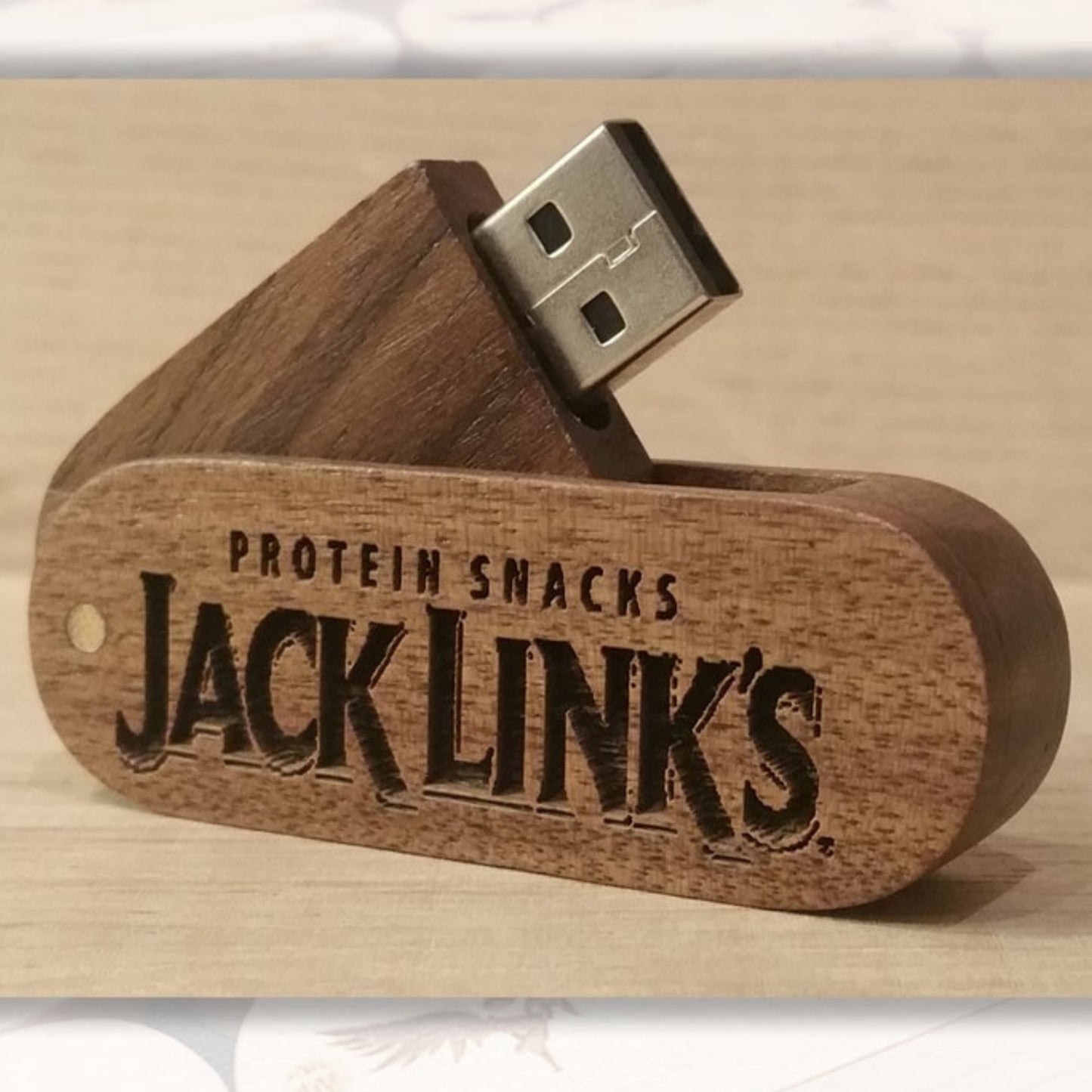 Personalised Folding Rotatable USB Flash Drive 4GB - 64GB - Etchoo