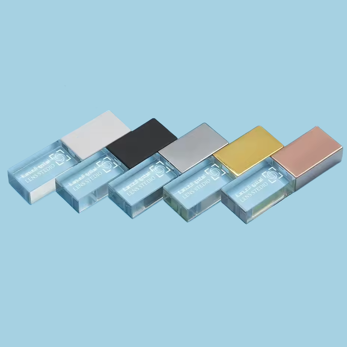 Personalised Crystal Metal USB Flash Drive