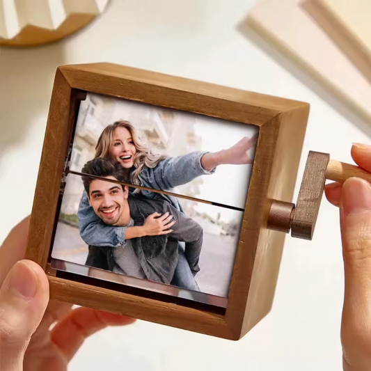 Personalised Wooden Photo Flipbook Box