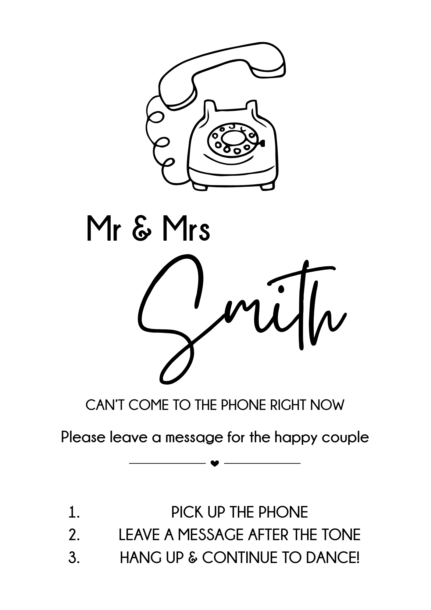 Digital Audio Guestbook A4 Sign