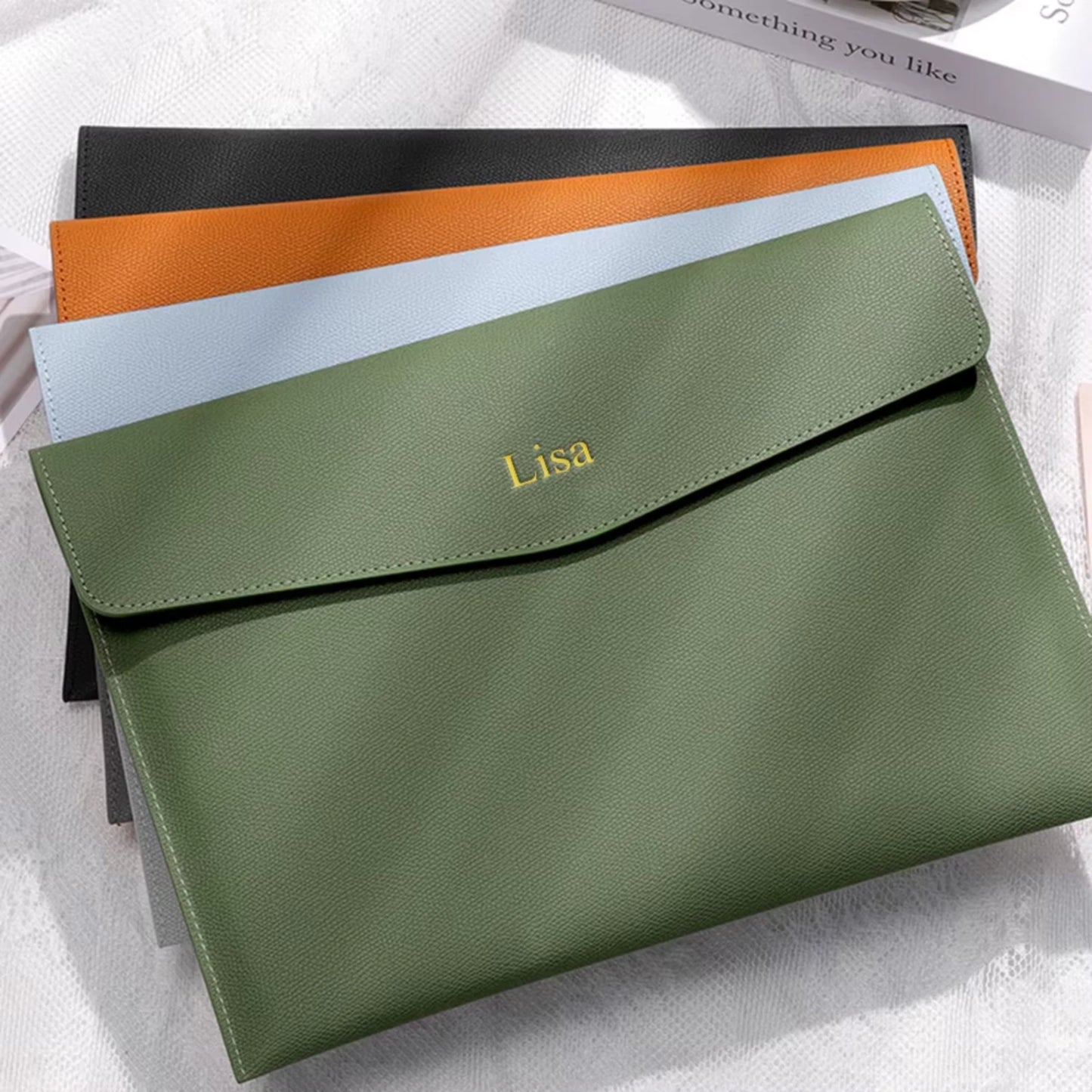 Personalised A4 Leather Photo Wallet